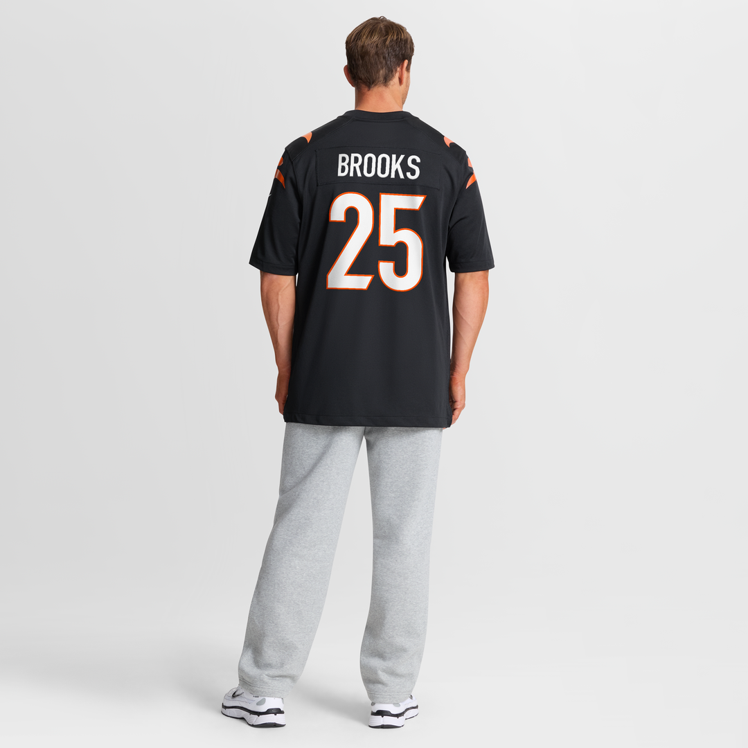 Men's Cincinnati Bengals Tahj Brooks Nike  Black Team Game Jersey