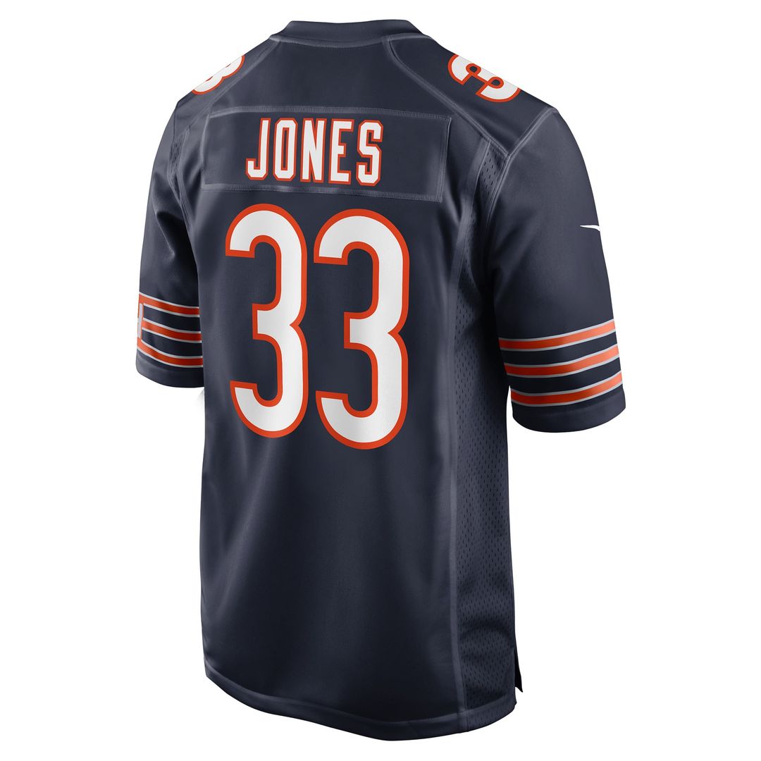 Men's Chicago Bears Jaylon Jones Nike  Navy Team Game Jersey