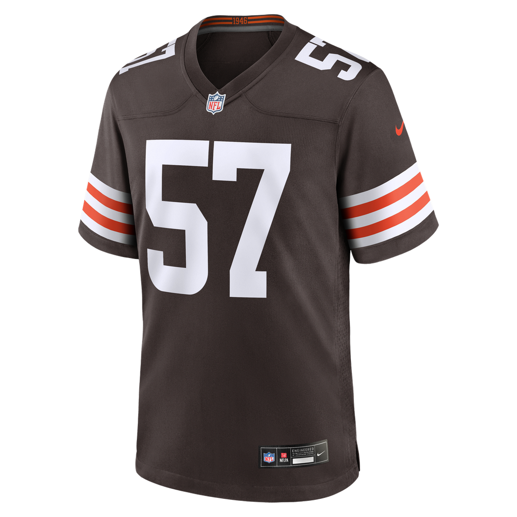 Men's Cleveland Browns Clay Matthews Nike Brown Game Retired Player Jersey