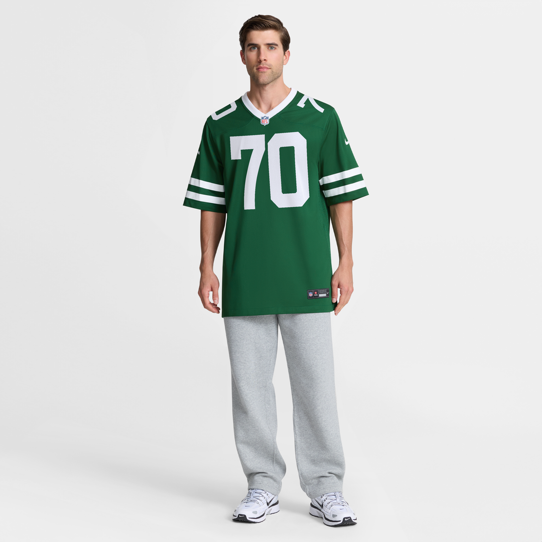 Men's New York Jets Armand Membou Nike Green Team Game Jersey