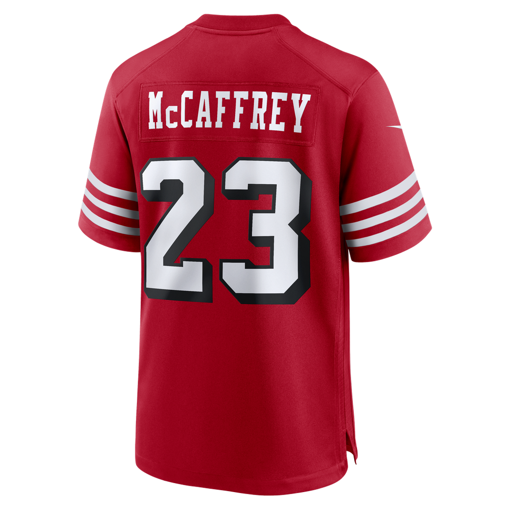 Men's San Francisco 49ers Christian McCaffrey Nike Scarlet Alternate Game Player Jersey