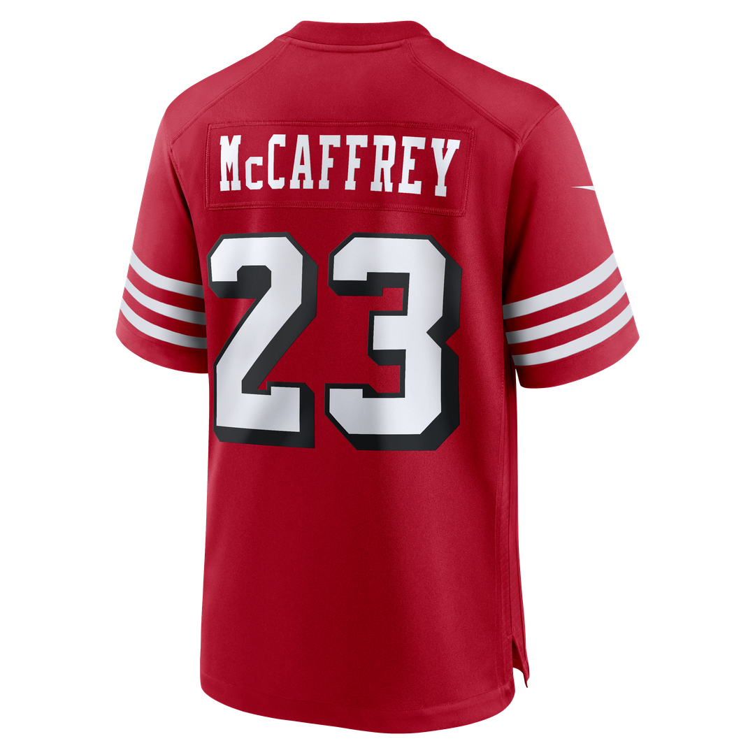 Men's San Francisco 49ers Christian McCaffrey Nike Scarlet Alternate Game Player Jersey