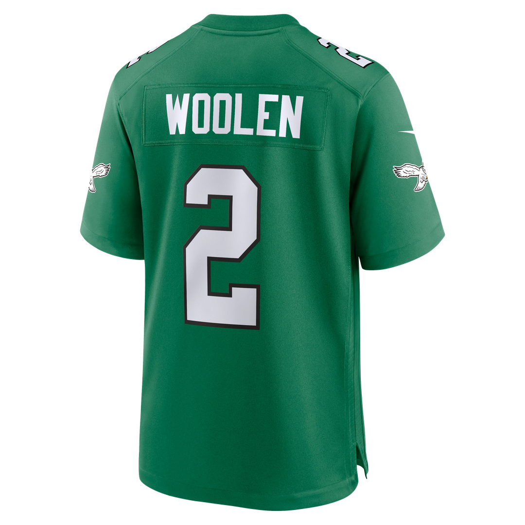 Men's Philadelphia Eagles Tariq Woolen Nike  Kelly Green Alternate Game Jersey