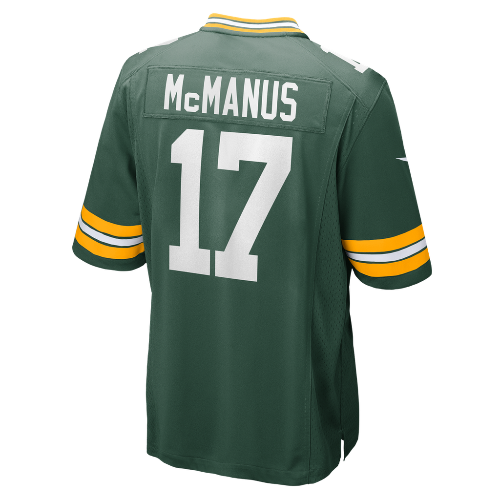 Men's Green Bay Packers Brandon McManus Nike  Green Team Game Jersey