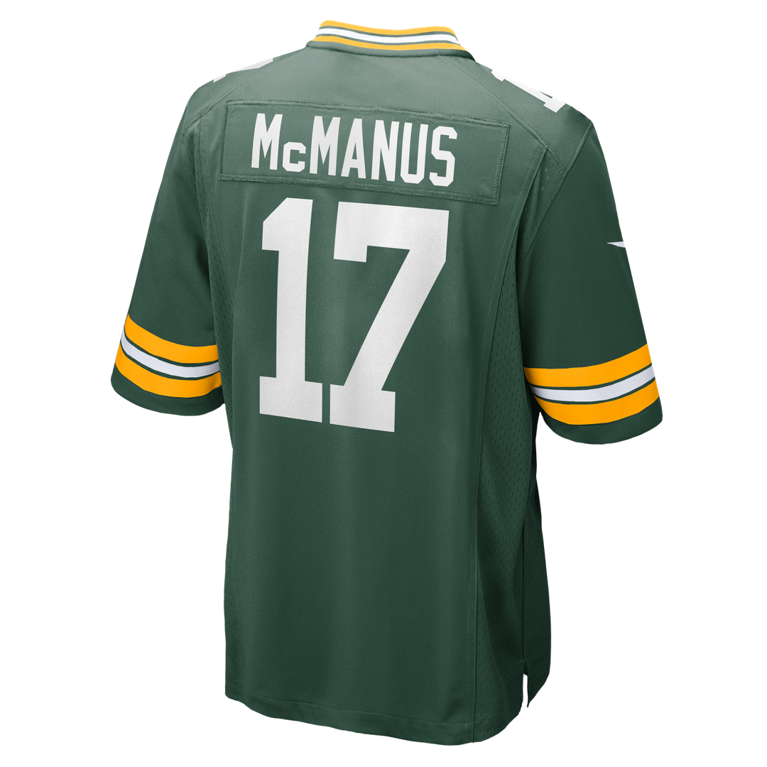 Men's Green Bay Packers Brandon McManus Nike  Green Team Game Jersey