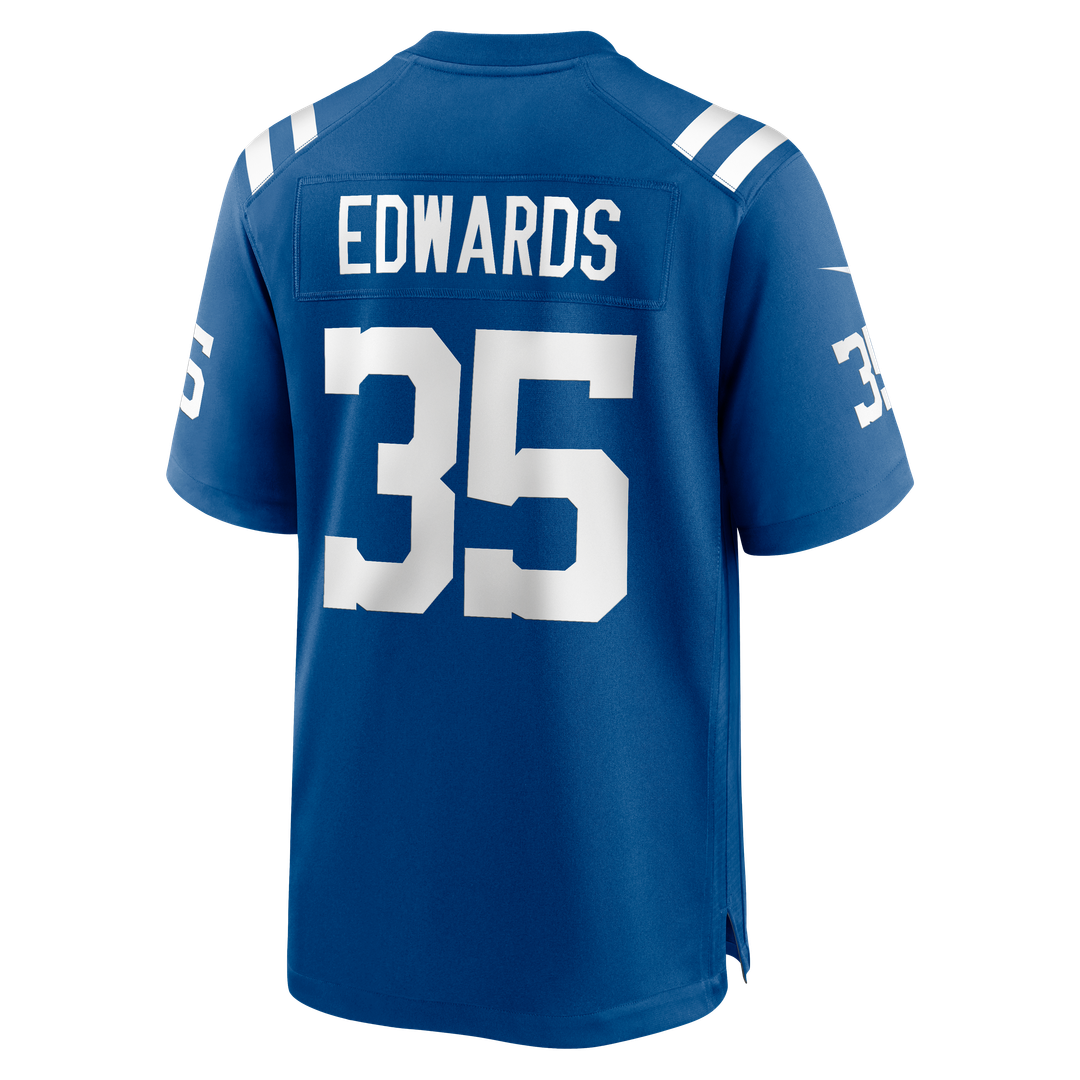 Men's Indianapolis Colts Johnathan Edwards Nike  Royal Team Game Jersey