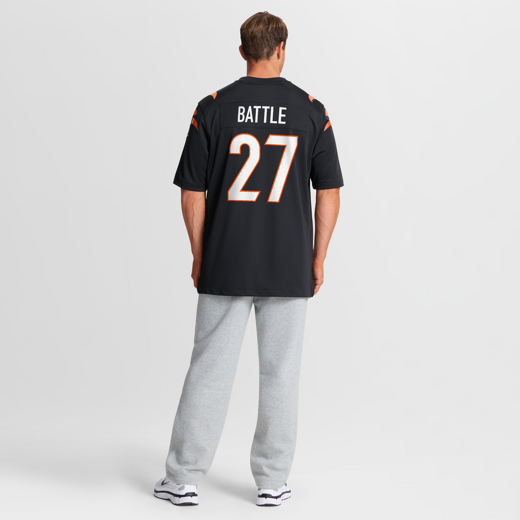Men's Cincinnati Bengals Jordan Battle Nike  Black Team Game Jersey