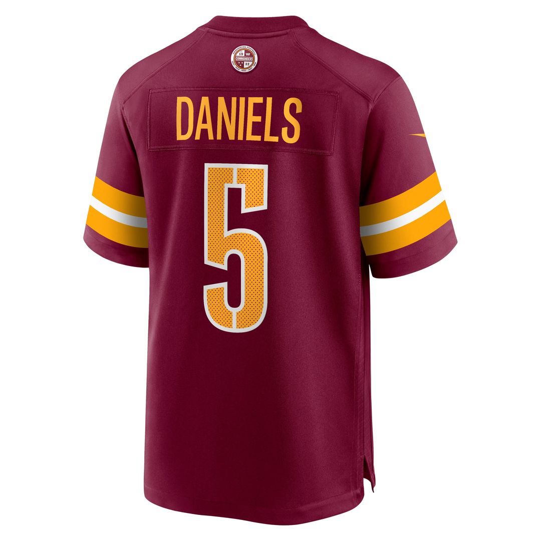 Men's Washington Commanders Jayden Daniels Nike Burgundy  Player Game Jersey