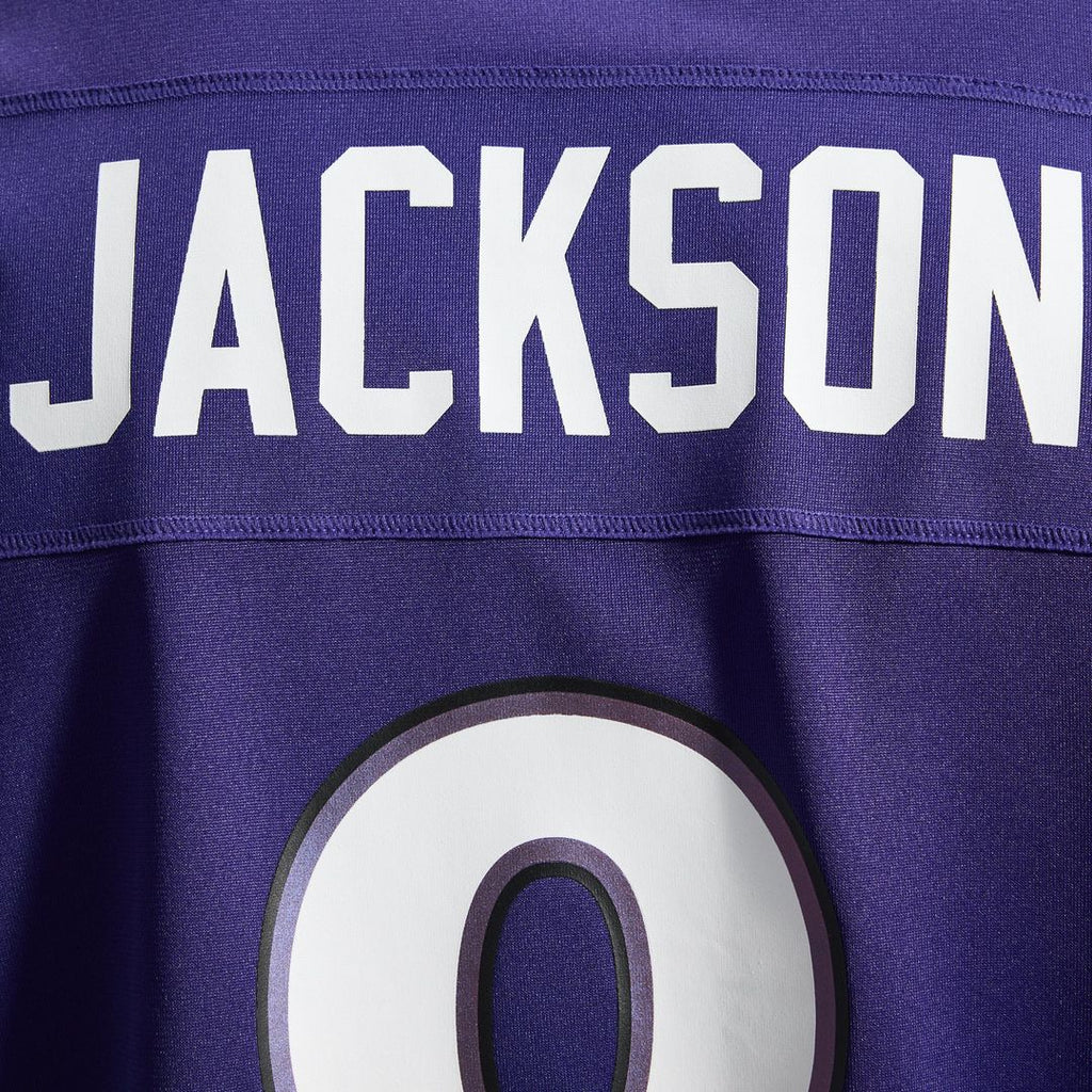 Men's Baltimore Ravens Lamar Jackson Nike Purple Team Game Jersey