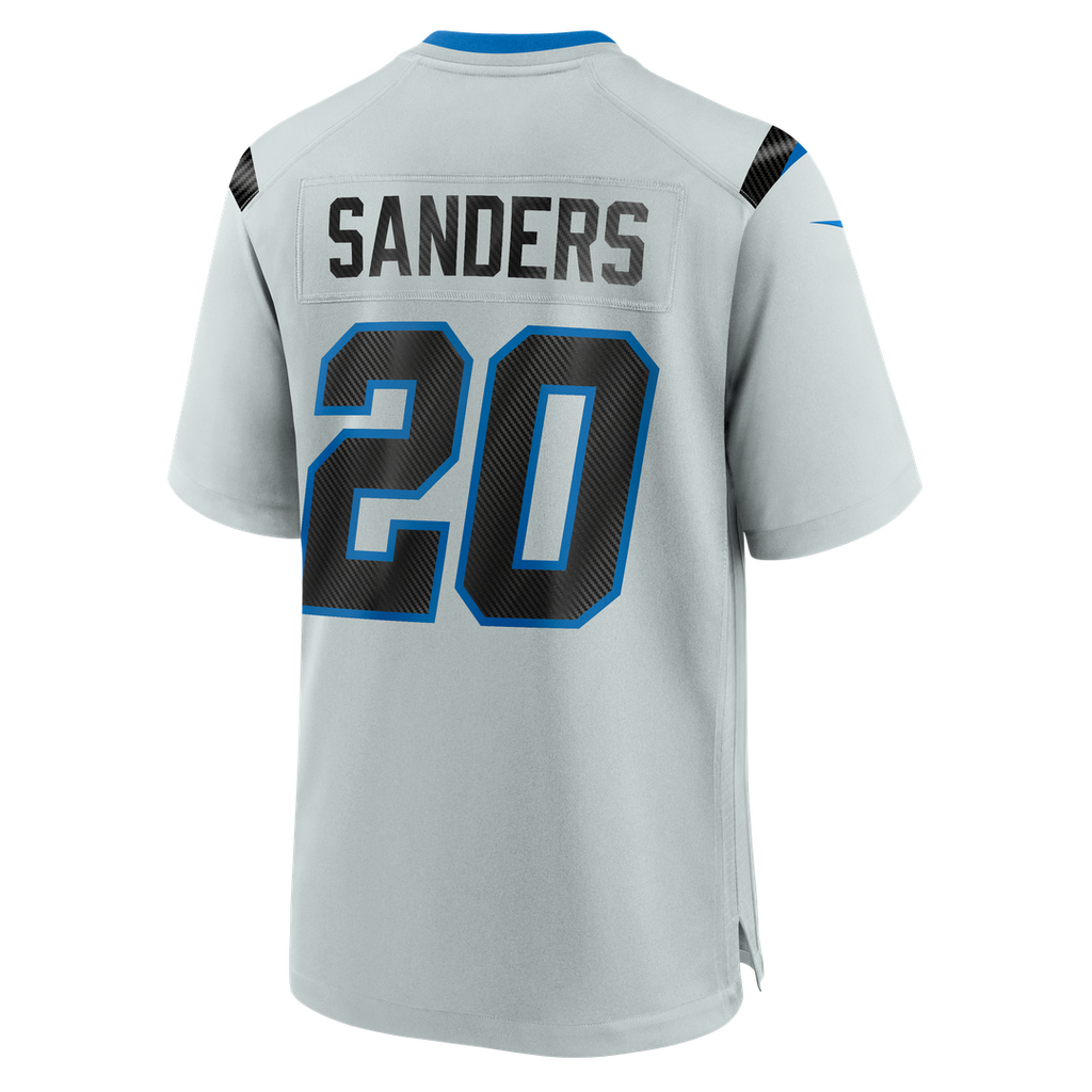 Men's Detroit Lions Barry Sanders Nike Silver 2026 Rivalries Collection Game Jersey