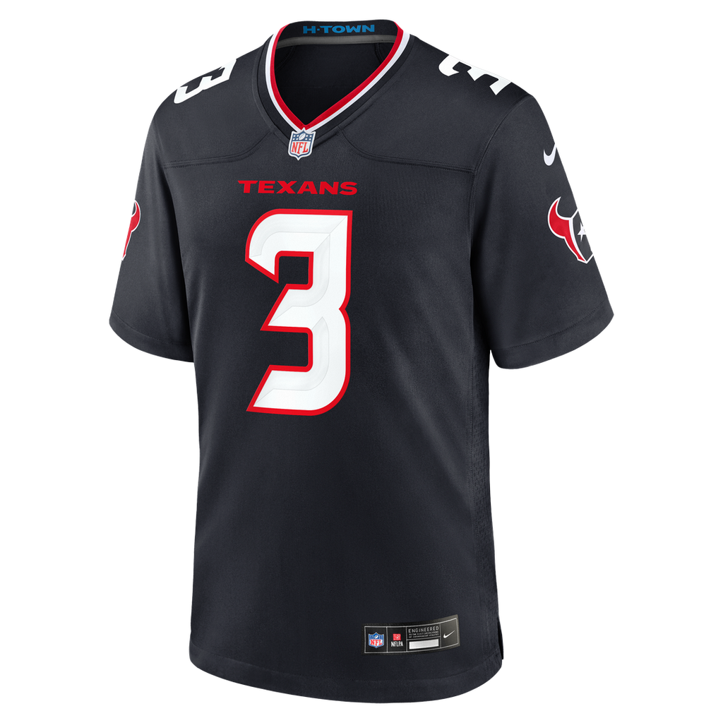 Men's Houston Texans Kamari Lassiter Nike  Navy Team Game Jersey