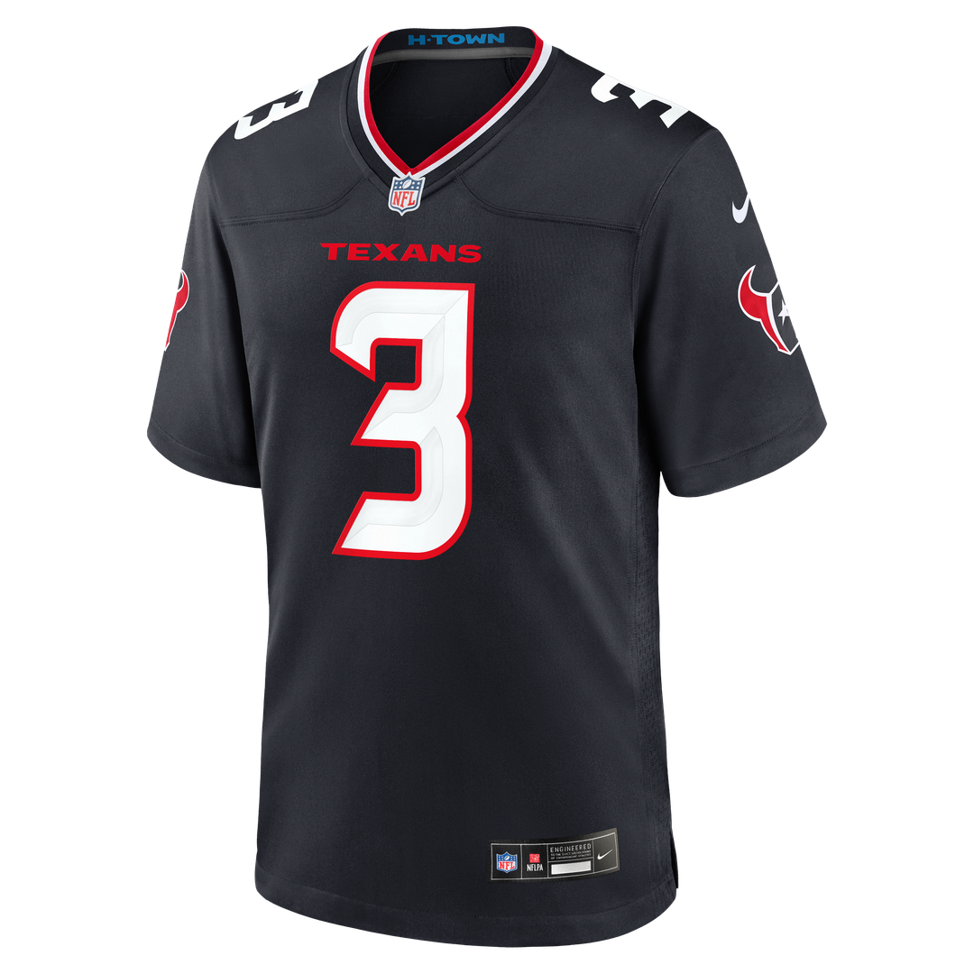 Men's Houston Texans Kamari Lassiter Nike  Navy Team Game Jersey