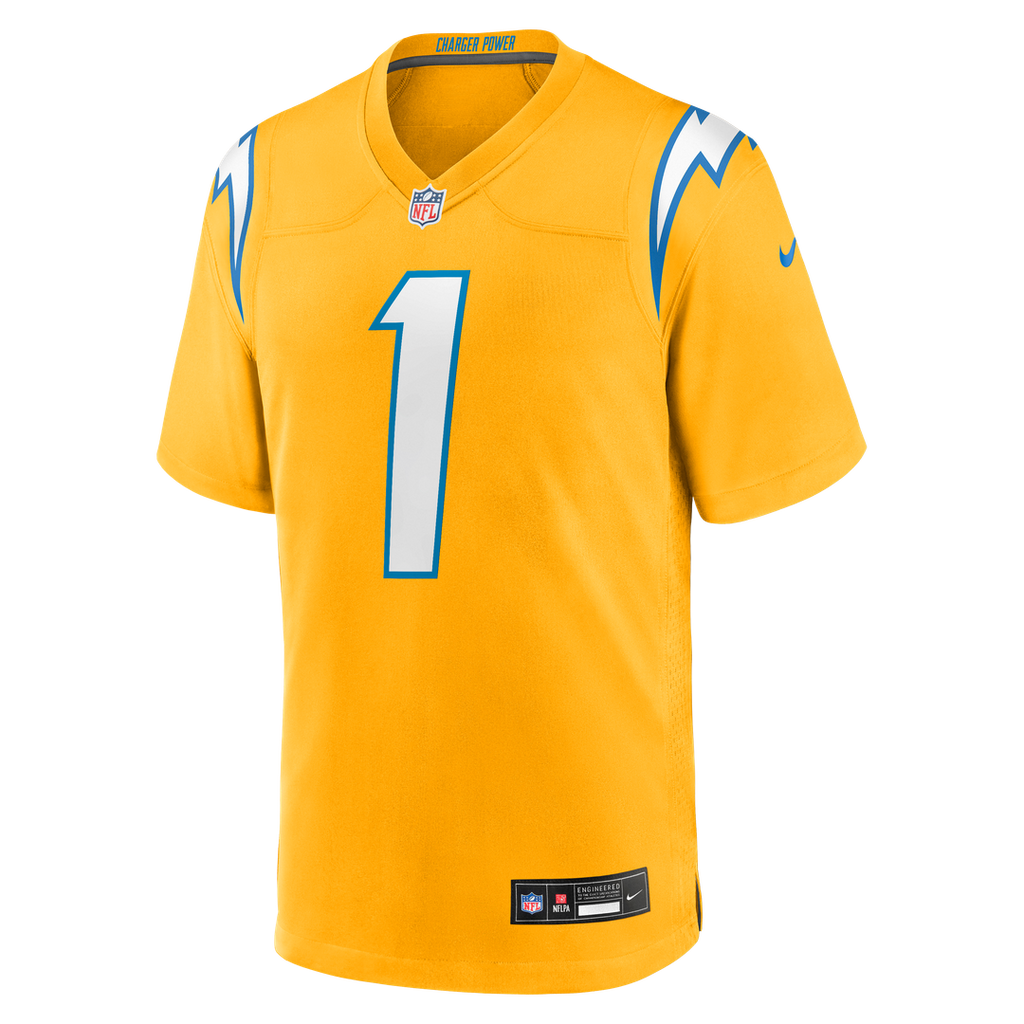Men's Los Angeles Chargers Quentin Johnston Nike Powder Blue  Game Player Jersey