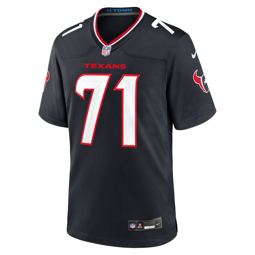 Men's Houston Texans Braden Smith Nike  Navy Team Game Jersey