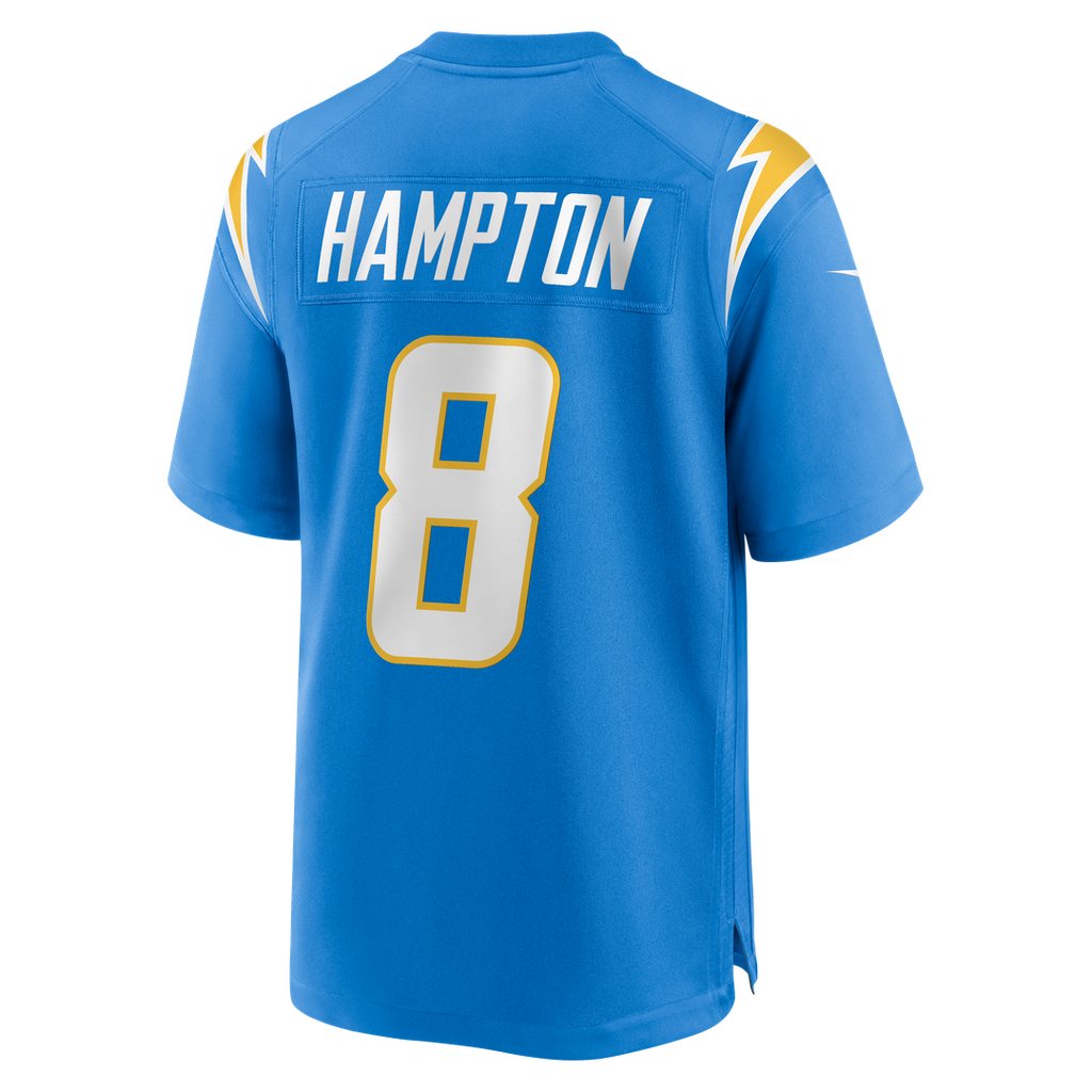 Men's Los Angeles Chargers Omarion Hampton Nike  Powder Blue Team Game Jersey