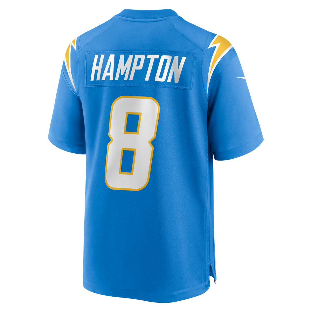 Men's Los Angeles Chargers Omarion Hampton Nike  Powder Blue Team Game Jersey