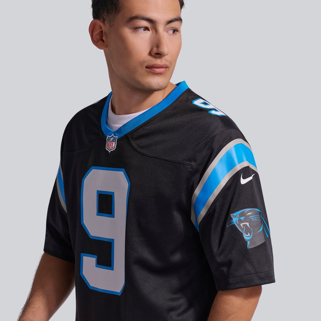 Men's Carolina Panthers Bryce Young Nike Black Team Game Jersey