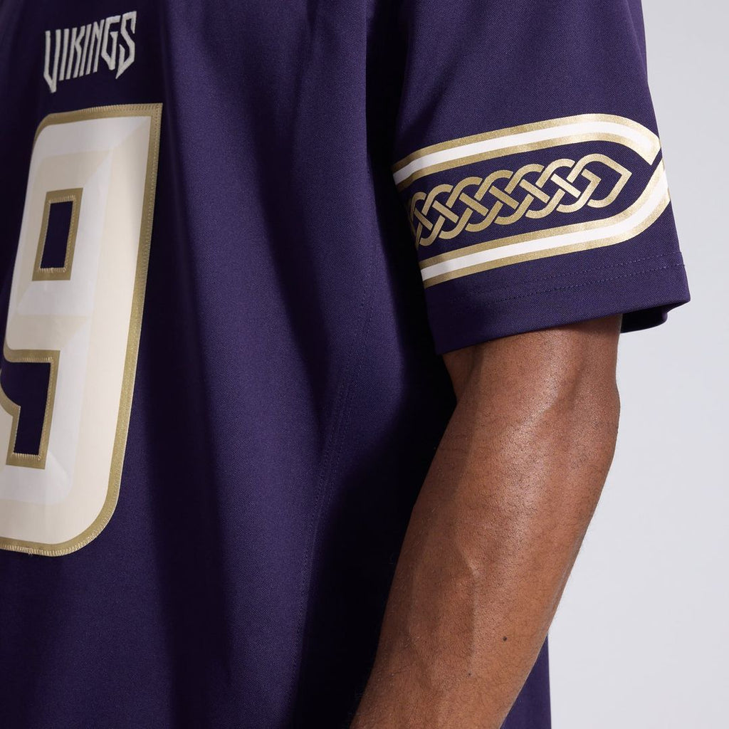 Men's Minnesota Vikings J.J. McCarthy Nike Purple 2026 Rivalries Collection Stitched Limited Jersey