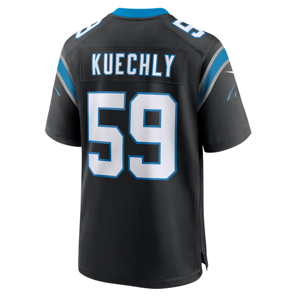 Men's Carolina Panthers Luke Kuechly Nike  Black Team Game Jersey