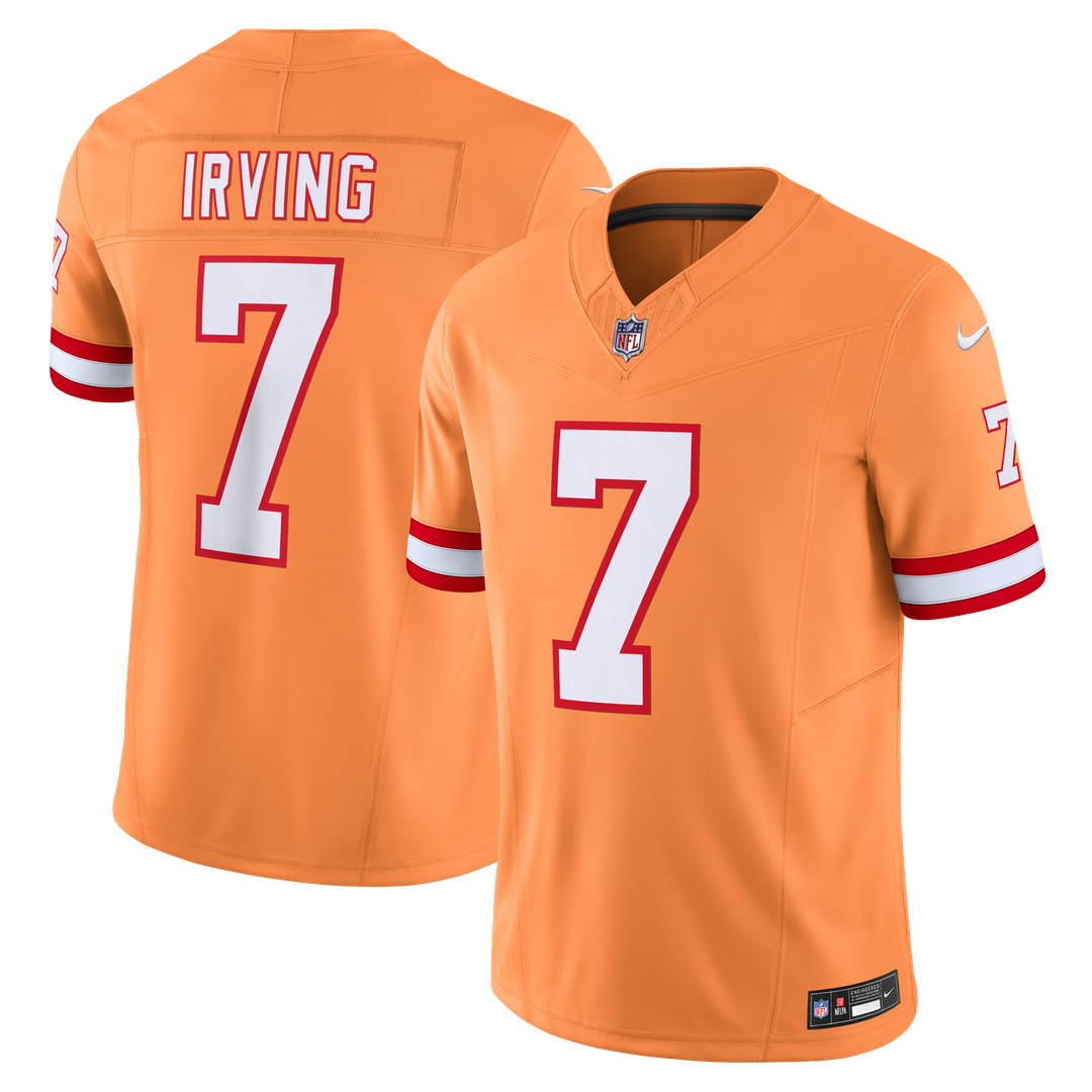 Men's '76 Tampa Bay Buccaneers Bucky Irving Nike White  Vapor F.U.S.E. Player Limited Jersey