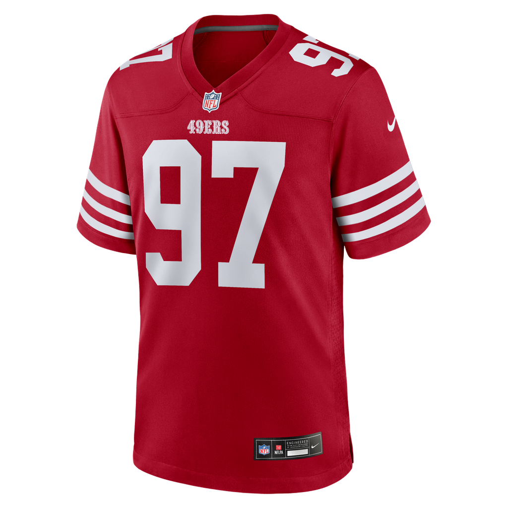 Men's San Francisco 49ers Nick Bosa Nike Scarlet Player Game Jersey