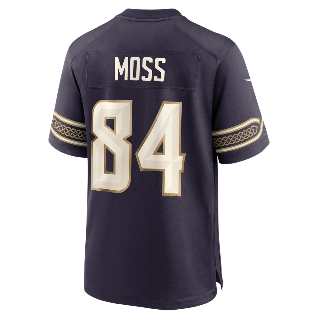 Men's Minnesota Vikings Randy Moss Nike Purple 2026 Rivalries Collection Game Jersey