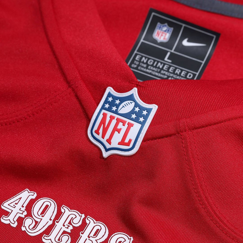 Men's San Francisco 49ers Fred Warner Nike Scarlet Team Game Player Jersey