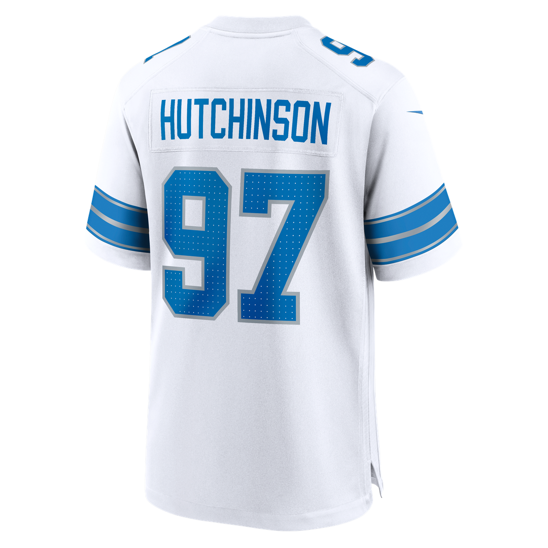 Men's Detroit Lions Aidan Hutchinson Nike Black 2nd Alternate Game Jersey