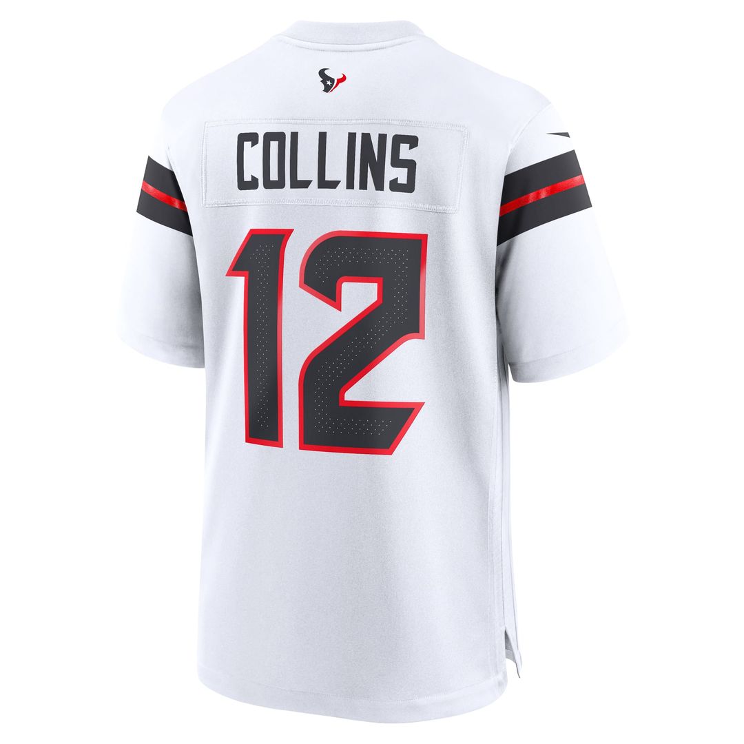 Men's Houston Texans Nico Collins Nike  White Game Jersey