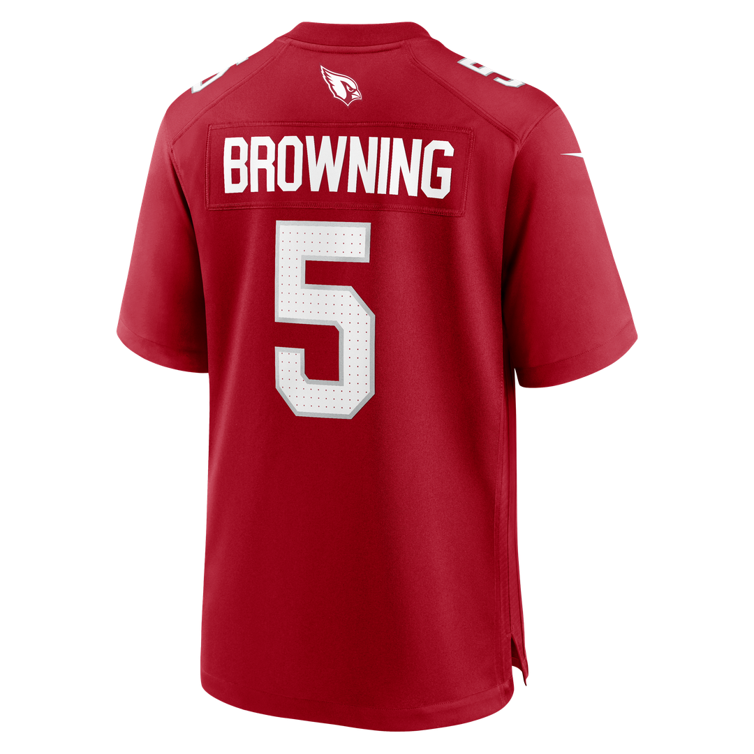 Men's Arizona Cardinals Baron Browning Nike  Cardinal Team Game Jersey